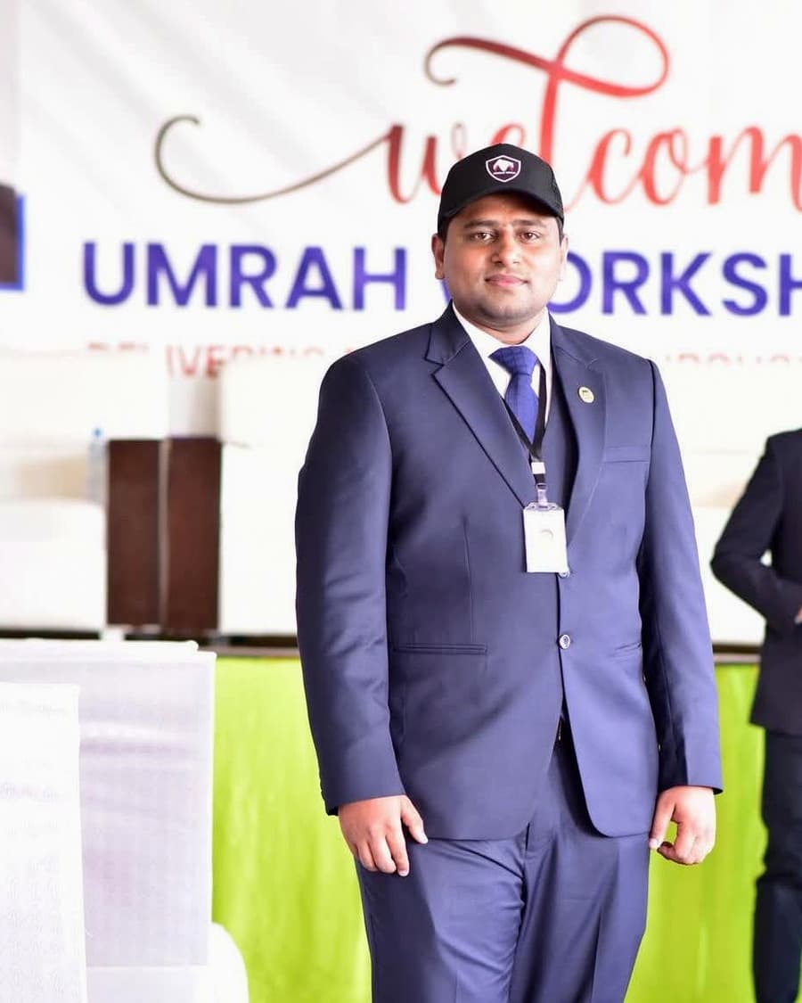 The Umrah Store's chief executive officer at an Umrah workshop